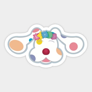 Sprinkles Poly/Pan Pride flower crown Sticker